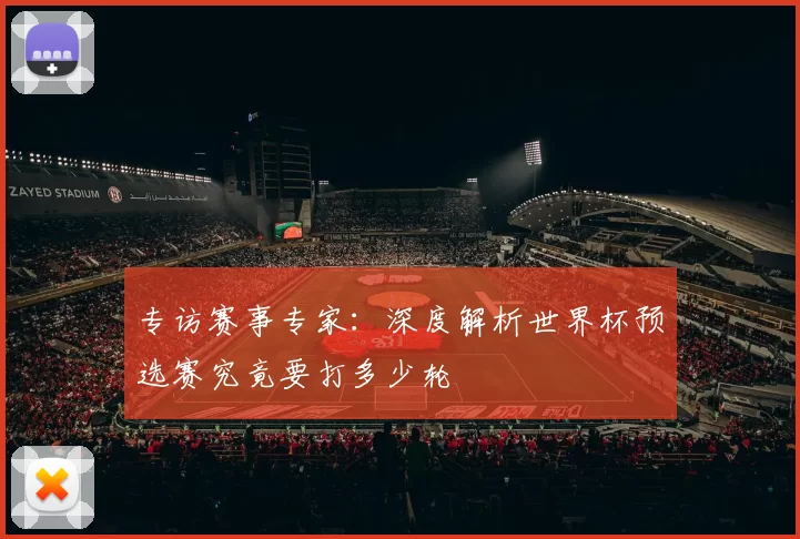 专访赛事专家:深度解析世界杯预选赛究竟要打多少轮