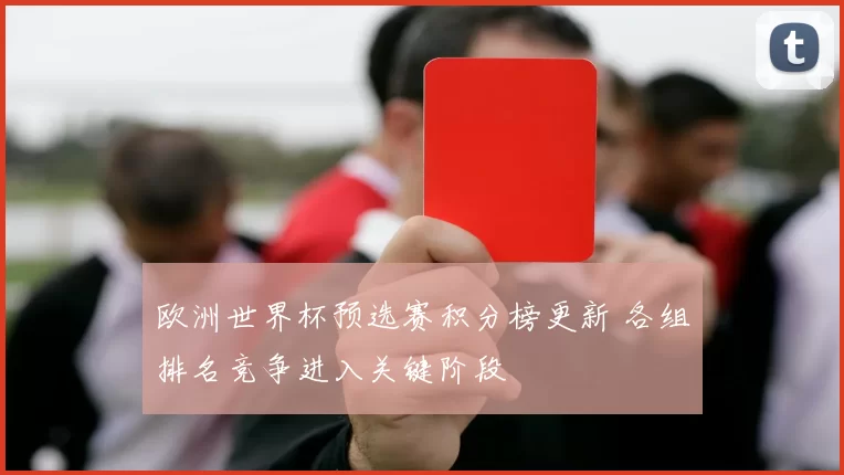 欧洲世界杯预选赛积分榜更新 各组排名竞争进入关键阶段